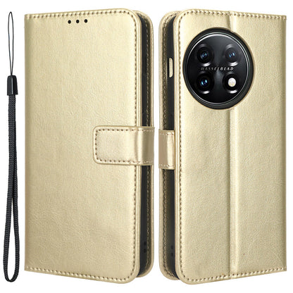 For OnePlus Ace 2 5G / 11R 5G PU Leather Wallet Flip Stand Cover Crazy Horse Texture Phone Case