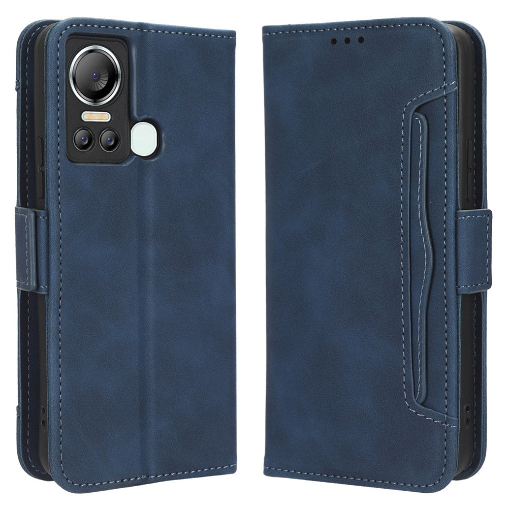For Itel S18 / S663L / Vision 5 Multiple Card Slots Stand Cover Anti-drop PU Leather Wallet Phone Case