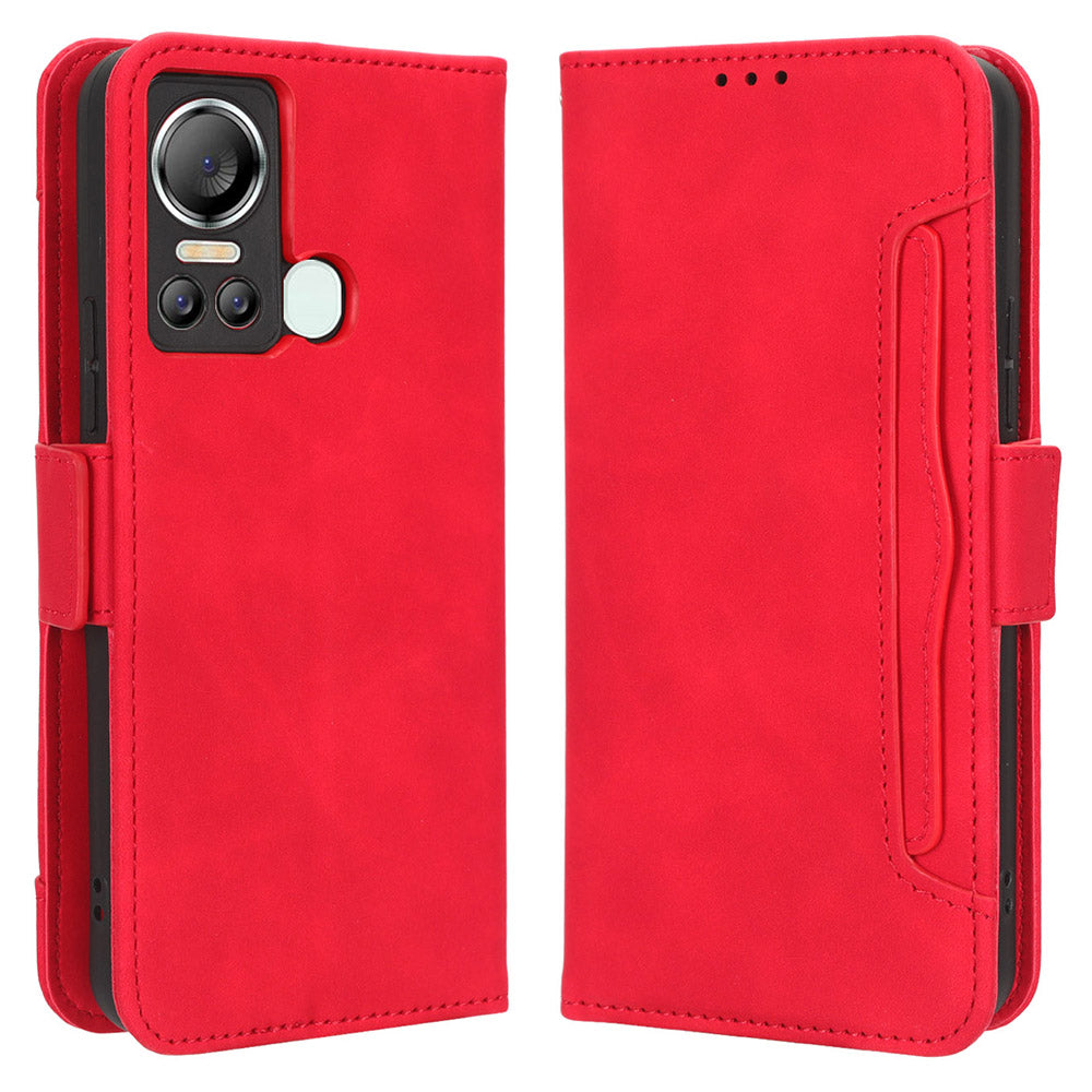 For Itel S18 / S663L / Vision 5 Multiple Card Slots Stand Cover Anti-drop PU Leather Wallet Phone Case