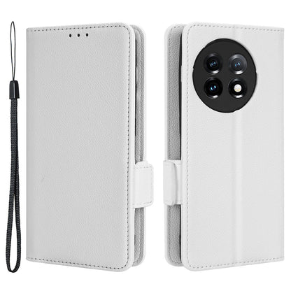 For OnePlus Ace 2 5G / 11R 5G Phone Case Folding Stand Litchi Texture Leather Wallet Phone Cover