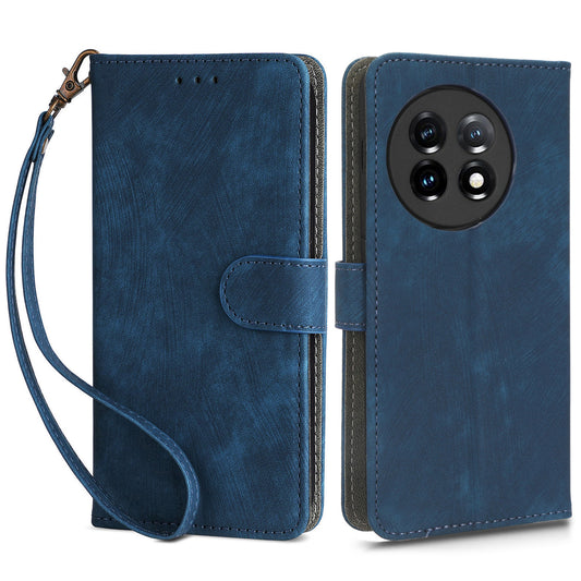 For OnePlus Ace 2 5G / 11R 5G Wallet Case RFID Blocking Leather Stand Phone Cover with Strap