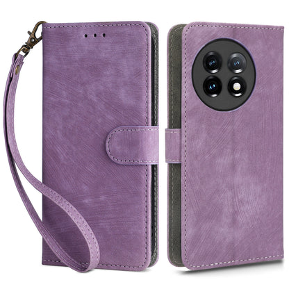 For OnePlus Ace 2 5G / 11R 5G Wallet Case RFID Blocking Leather Stand Phone Cover with Strap