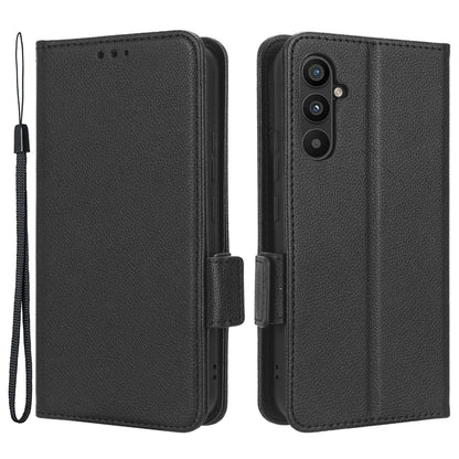 For Samsung Galaxy A24 4G PU Leather Phone Case Litchi Texture Wallet Stand Protective Phone Cover