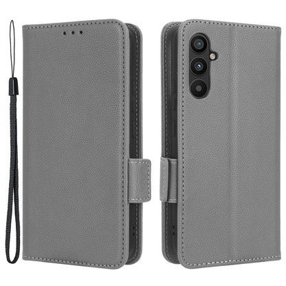 For Samsung Galaxy A24 4G PU Leather Phone Case Litchi Texture Wallet Stand Protective Phone Cover