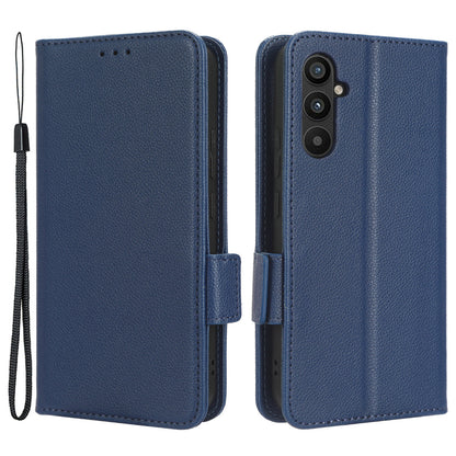 For Samsung Galaxy A24 4G PU Leather Phone Case Litchi Texture Wallet Stand Protective Phone Cover