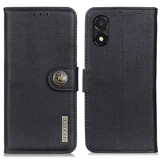 KHAZNEH For Honor X5 4G PU Leather Cowhide Texture Phone Case Stand Wallet TPU Interior Protective Cover