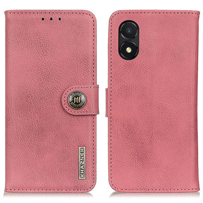 KHAZNEH For Honor X5 4G PU Leather Cowhide Texture Phone Case Stand Wallet TPU Interior Protective Cover