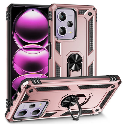 Ring Holder Kickstand Phone Case for Xiaomi Redmi Note 12 Pro 5G / Note 12 Pro Speed 5G / Poco X5 Pro 5G , TPU + PC Hybrid Cover
