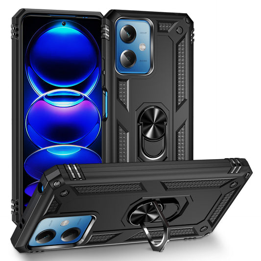 For Xiaomi Redmi Note 12 5G (Global) / (India) / (China) / Poco X5 5G Ring Kickstand Phone Case TPU + PC Cell Phone Cover