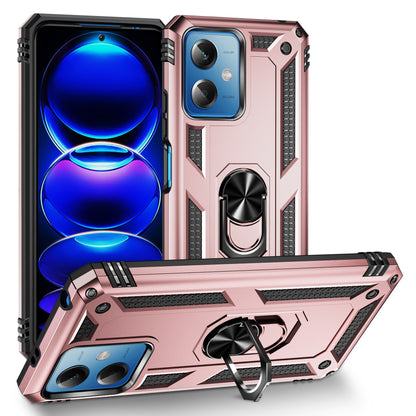 For Xiaomi Redmi Note 12 5G (Global) / (India) / (China) / Poco X5 5G Ring Kickstand Phone Case TPU + PC Cell Phone Cover