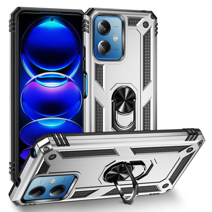 For Xiaomi Redmi Note 12 5G (Global) / (India) / (China) / Poco X5 5G Ring Kickstand Phone Case TPU + PC Cell Phone Cover