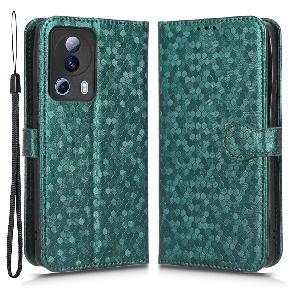 For Xiaomi 13 Lite / Civi 2 5G Dot Wallet Phone Case Pattern Imprinted Leather Phone Stand Cover