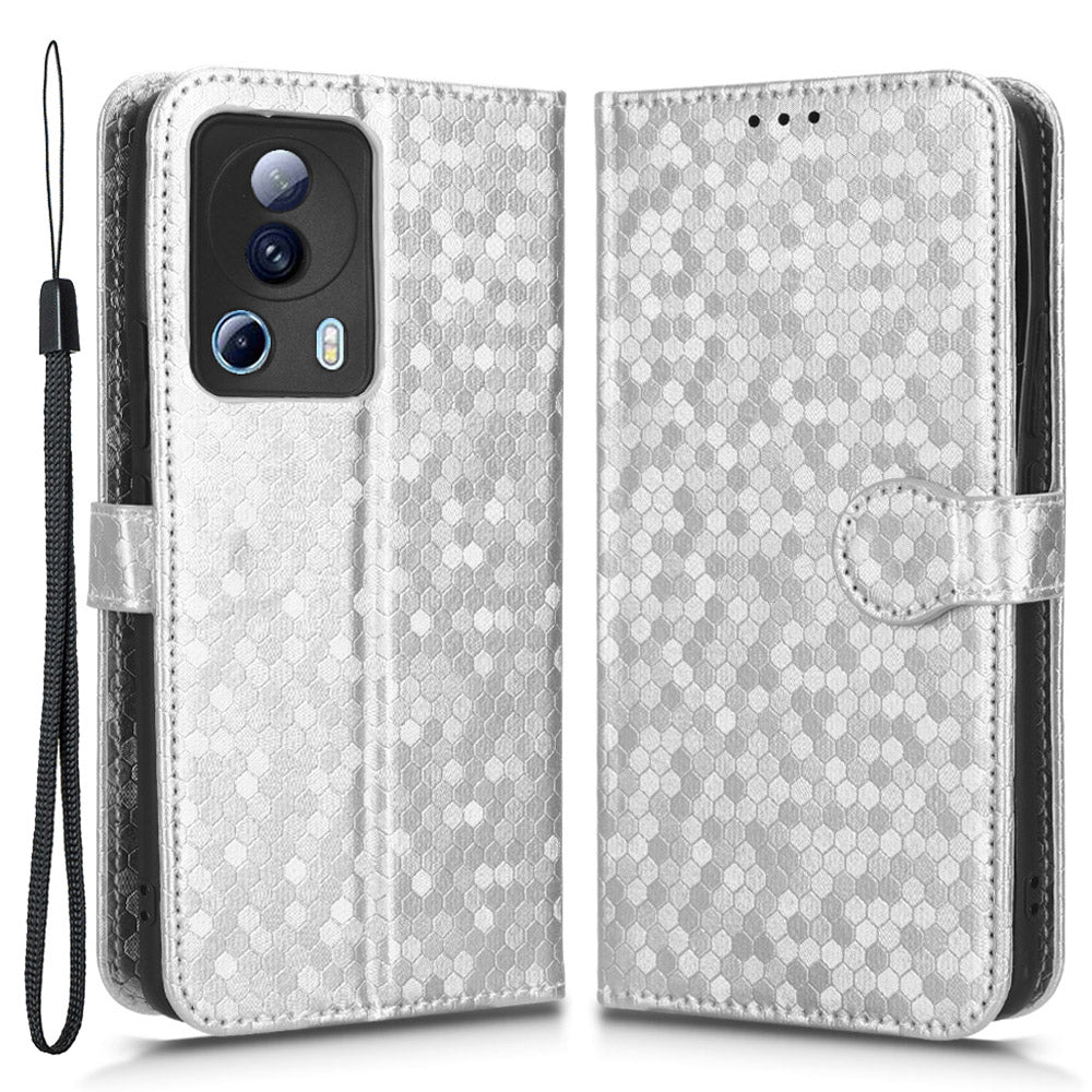 For Xiaomi 13 Lite / Civi 2 5G Dot Wallet Phone Case Pattern Imprinted Leather Phone Stand Cover