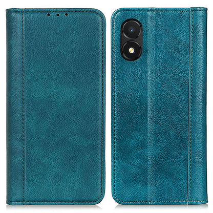 For Honor X5 4G Phone Stand Case Split Leather Litchi Texture Wallet Smartphone Cover