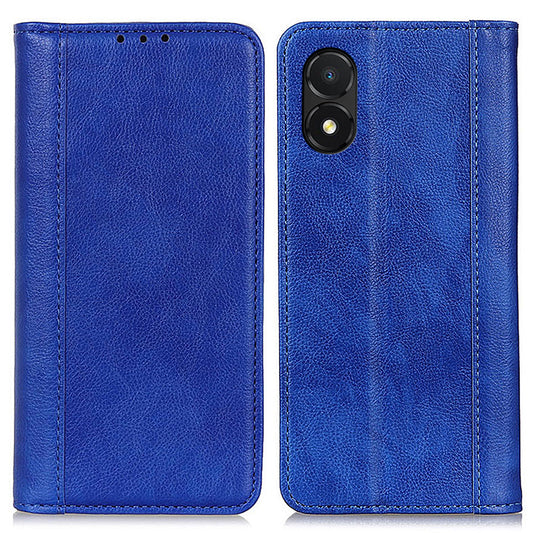 For Honor X5 4G Phone Stand Case Split Leather Litchi Texture Wallet Smartphone Cover