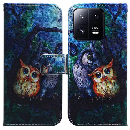 For Xiaomi 13 Pro 5G Wallet Leather Phone Case Pattern Printing Phone Stand Cover with Strap