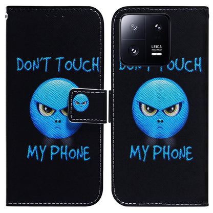 For Xiaomi 13 Pro 5G Wallet Leather Phone Case Pattern Printing Phone Stand Cover with Strap