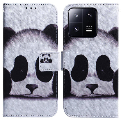 For Xiaomi 13 Pro 5G Wallet Leather Phone Case Pattern Printing Phone Stand Cover with Strap