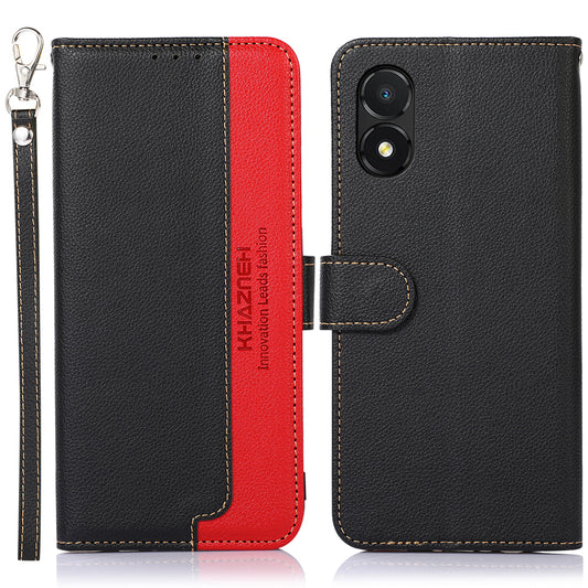 KHAZNEH For Honor X5 4G Anti-fall Phone Case RFID Blocking Litchi Texture Leather Wallet Stand Cover