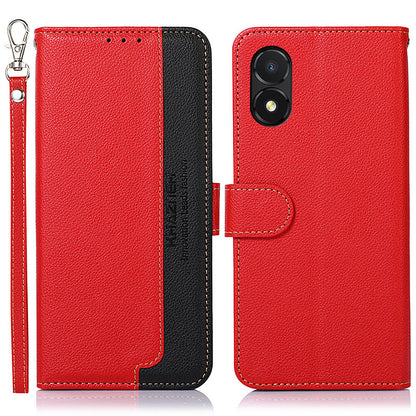 KHAZNEH For Honor X5 4G Anti-fall Phone Case RFID Blocking Litchi Texture Leather Wallet Stand Cover
