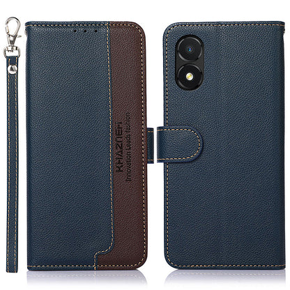KHAZNEH For Honor X5 4G Anti-fall Phone Case RFID Blocking Litchi Texture Leather Wallet Stand Cover