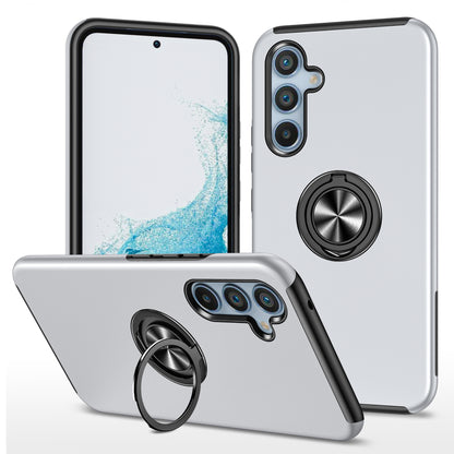 For Samsung Galaxy A54 5G PC+TPU Drop-proof Cover Rotary Ring Kickstand Phone Case