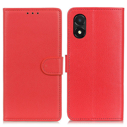 For Honor X5 4G Litchi Texture Phone Case Shockproof Leather Wallet Stand Mobile Phone Cover
