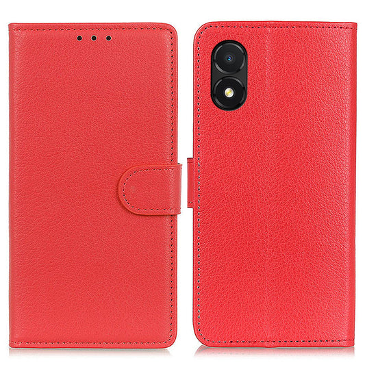 For Honor X5 4G Litchi Texture Phone Case Shockproof Leather Wallet Stand Mobile Phone Cover