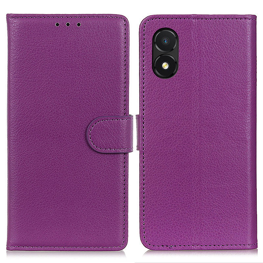 For Honor X5 4G Litchi Texture Phone Case Shockproof Leather Wallet Stand Mobile Phone Cover