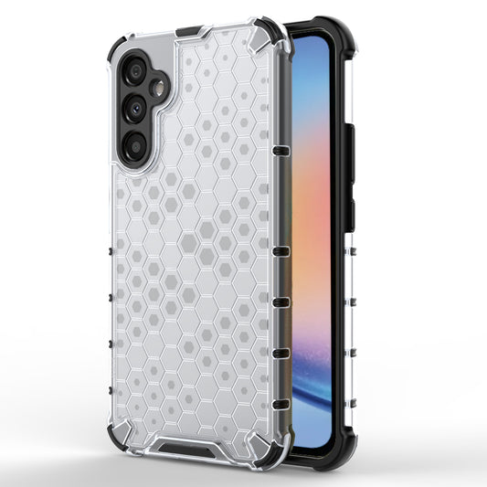 For Samsung Galaxy A34 5G Honeycomb Texture Protective Phone Case TPU+PC Shockproof Phone Cover