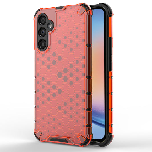 For Samsung Galaxy A34 5G Honeycomb Texture Protective Phone Case TPU+PC Shockproof Phone Cover