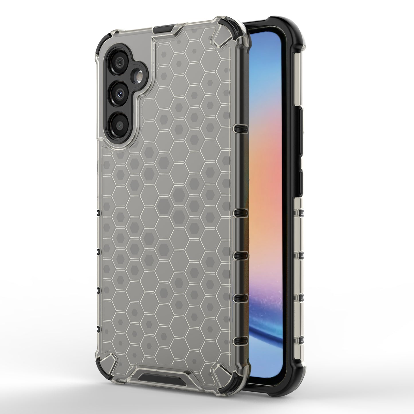 For Samsung Galaxy A34 5G Honeycomb Texture Protective Phone Case TPU+PC Shockproof Phone Cover