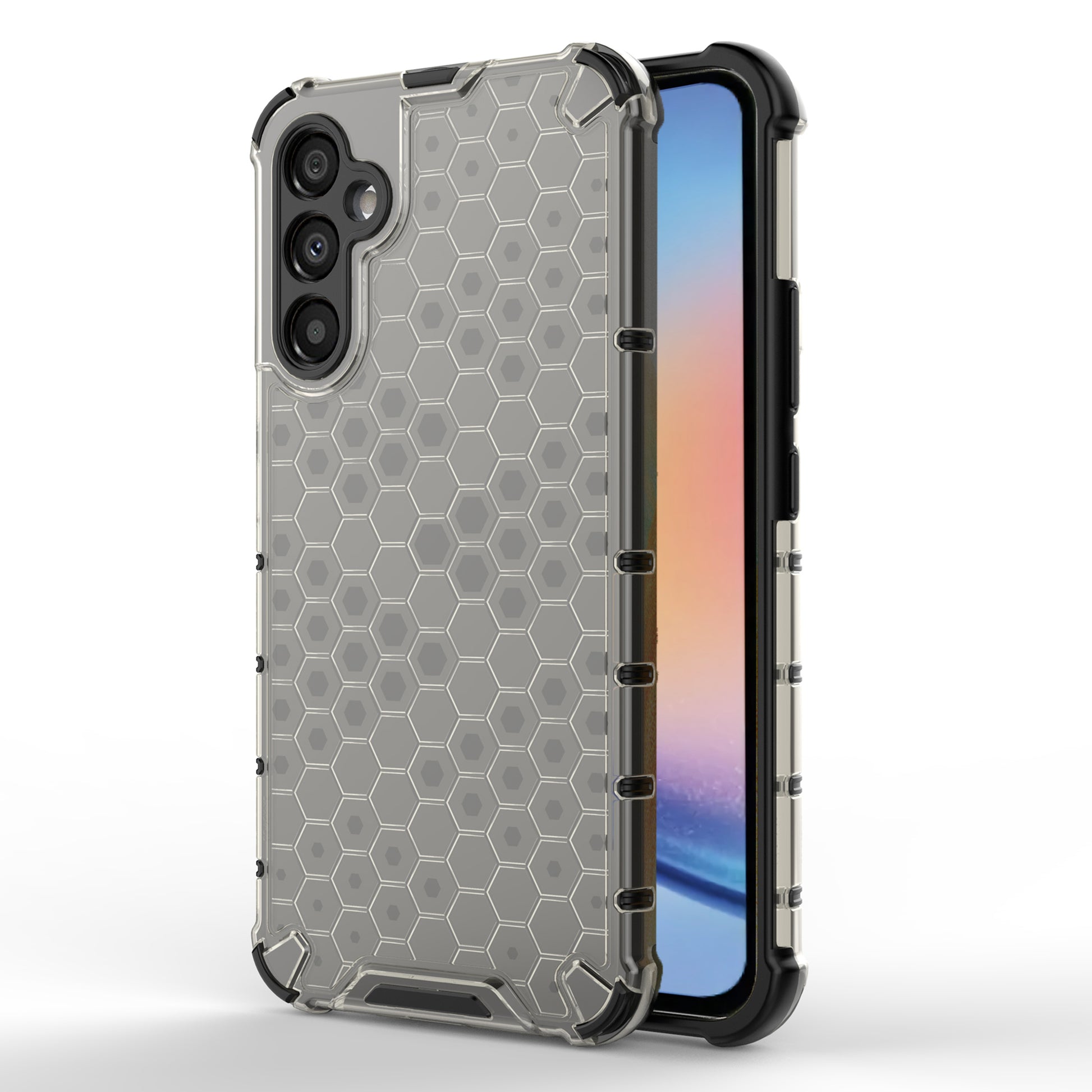 For Samsung Galaxy A34 5G Honeycomb Texture Protective Phone Case TPU+PC Shockproof Phone Cover