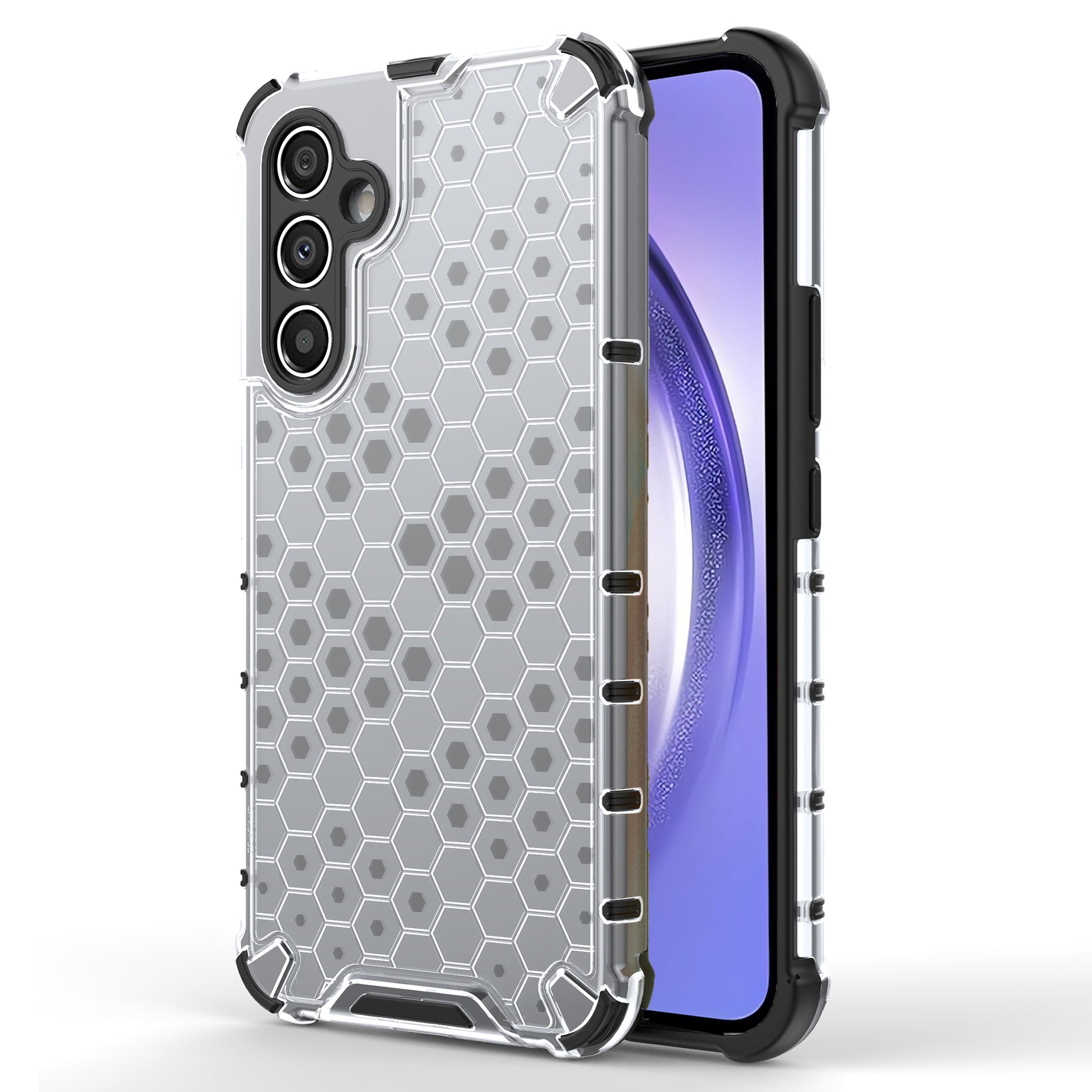 For Samsung Galaxy A54 5G Honeycomb Texture TPU+PC Phone Case Shockproof Back Cover