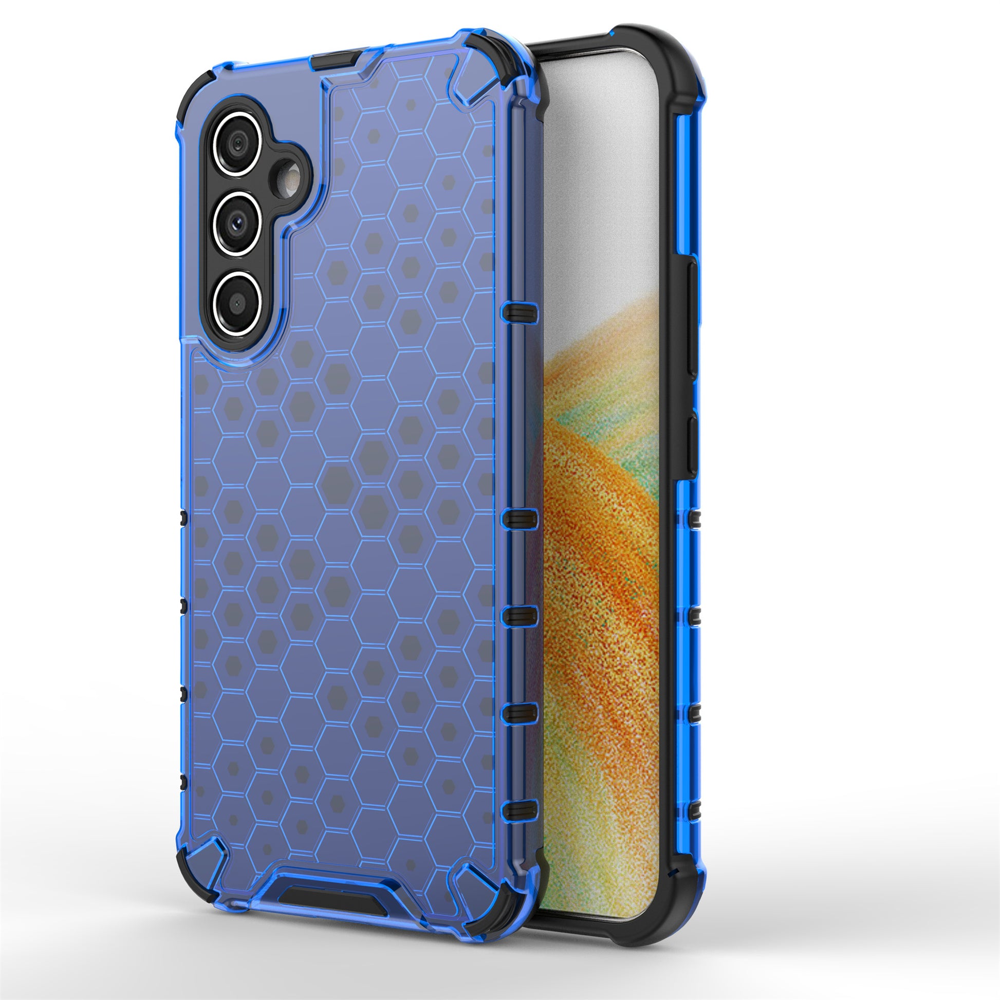 For Samsung Galaxy A54 5G Honeycomb Texture TPU+PC Phone Case Shockproof Back Cover