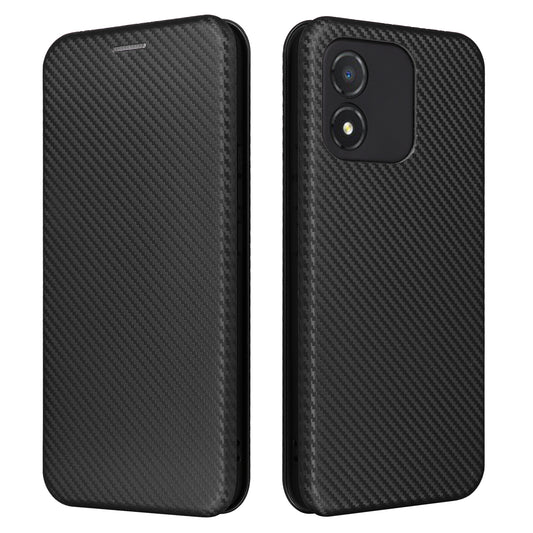 For Honor X5 4G Carbon Fiber Texture Leather Phone Case Card Holder Phone Stand Cover