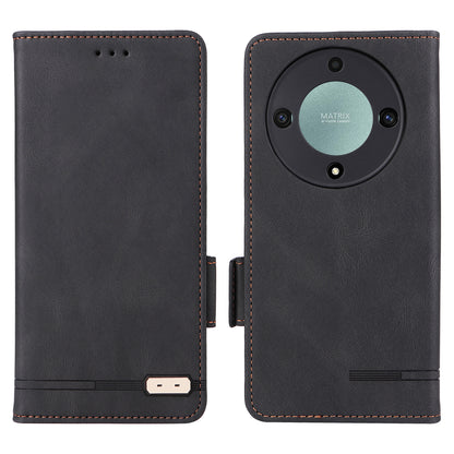 For Honor Magic5 Lite 5G / X9a 5G / X40 5G Phone Case PU Leather Hardware Decor Stand Wallet Phone Cover
