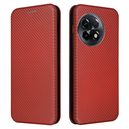For OnePlus Ace 2 5G / 11R 5G Card Holder Phone Cover Carbon Fiber Texture Leather Phone Stand Case