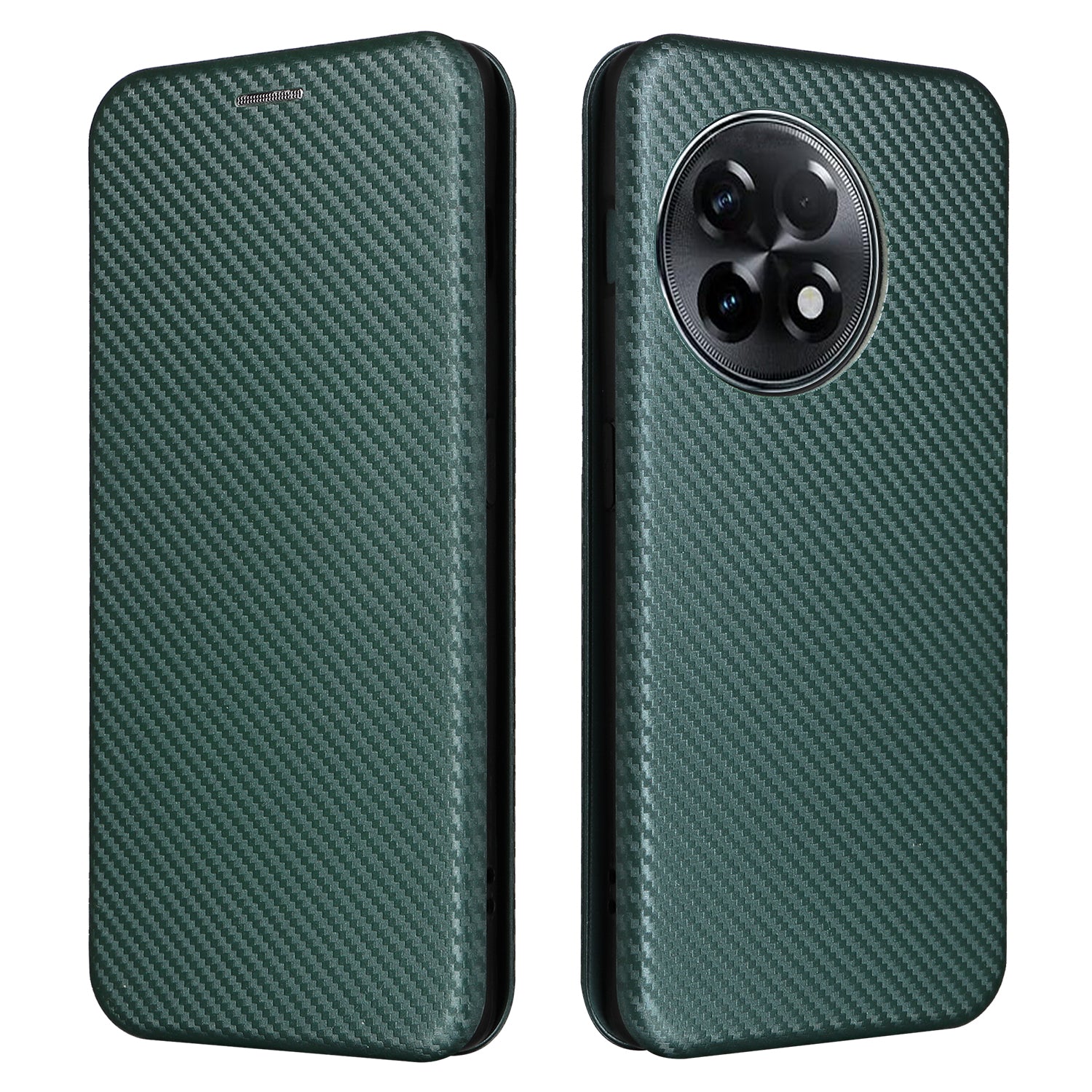 For OnePlus Ace 2 5G / 11R 5G Card Holder Phone Cover Carbon Fiber Texture Leather Phone Stand Case