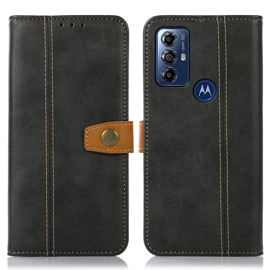 For Motorola Moto G Play (2023) 4G Phone Wallet Case Calf Texture Stand Leather Phone Cover