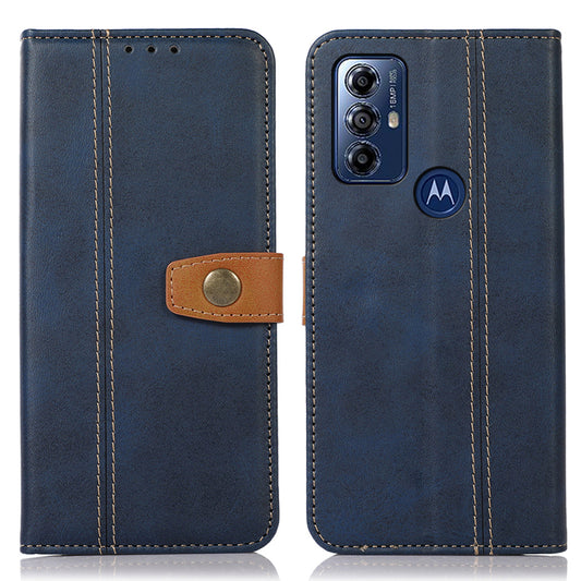 For Motorola Moto G Play (2023) 4G Phone Wallet Case Calf Texture Stand Leather Phone Cover