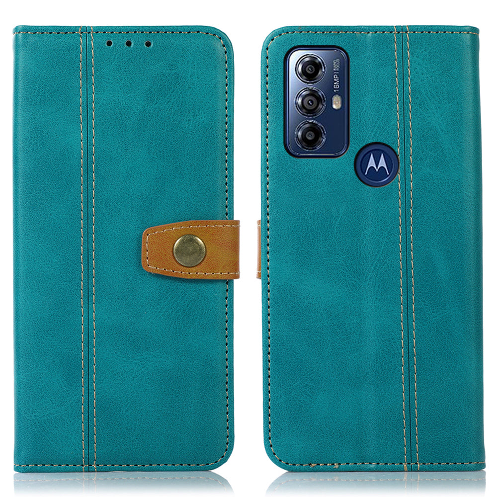 For Motorola Moto G Play (2023) 4G Phone Wallet Case Calf Texture Stand Leather Phone Cover