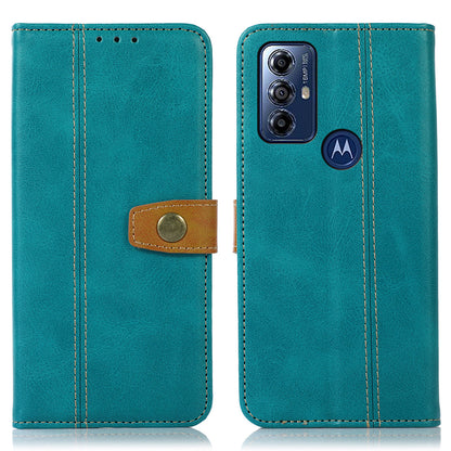For Motorola Moto G Play (2023) 4G Phone Wallet Case Calf Texture Stand Leather Phone Cover