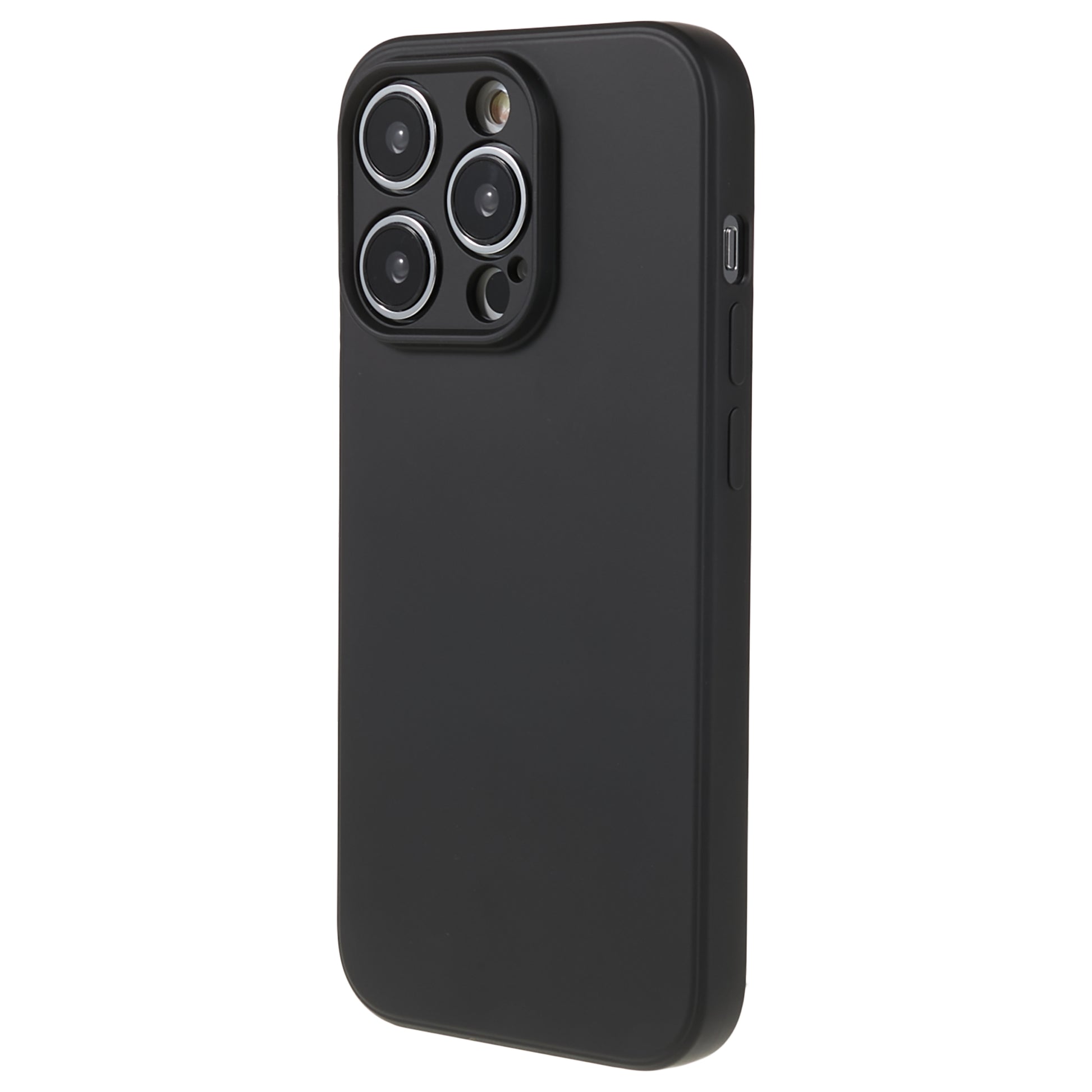 For iPhone 14 Pro Max Rubberized TPU Protective Case Soft Fiber Lining Inside Shockproof Phone Cover
