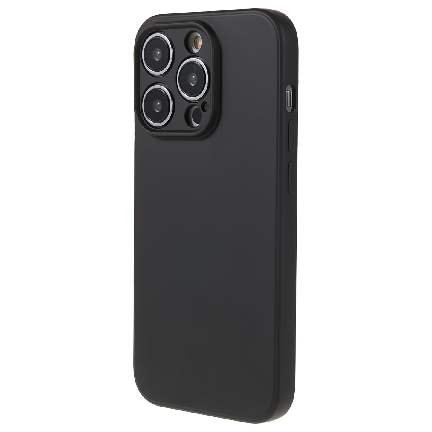 For iPhone 14 Pro Soft TPU Rubberized Phone Case Anti-Scratch Fiber Lining Protective Cover