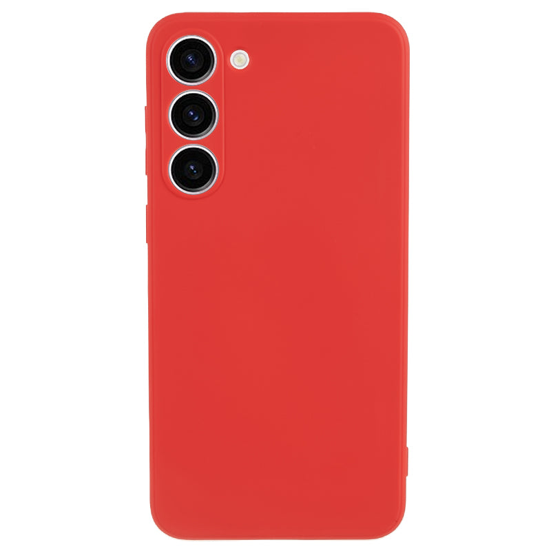For Samsung Galaxy S23 TPU Camera Protection Phone Case Soft Fiber Lining Rubberized Back Cover