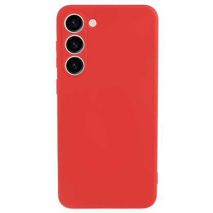 For Samsung Galaxy S23 TPU Camera Protection Phone Case Soft Fiber Lining Rubberized Back Cover