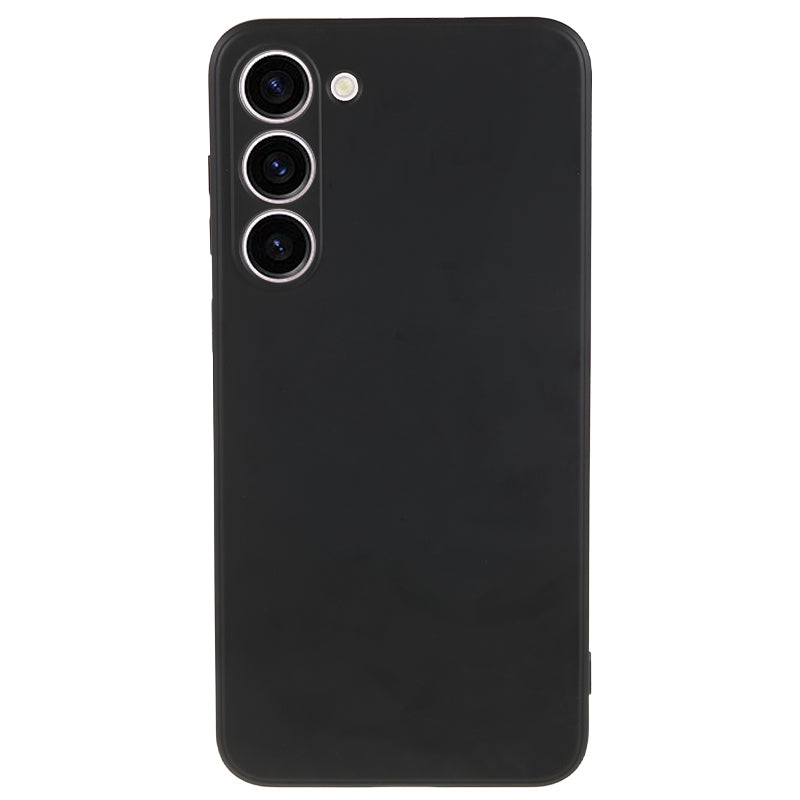 For Samsung Galaxy S23 TPU Camera Protection Phone Case Soft Fiber Lining Rubberized Back Cover