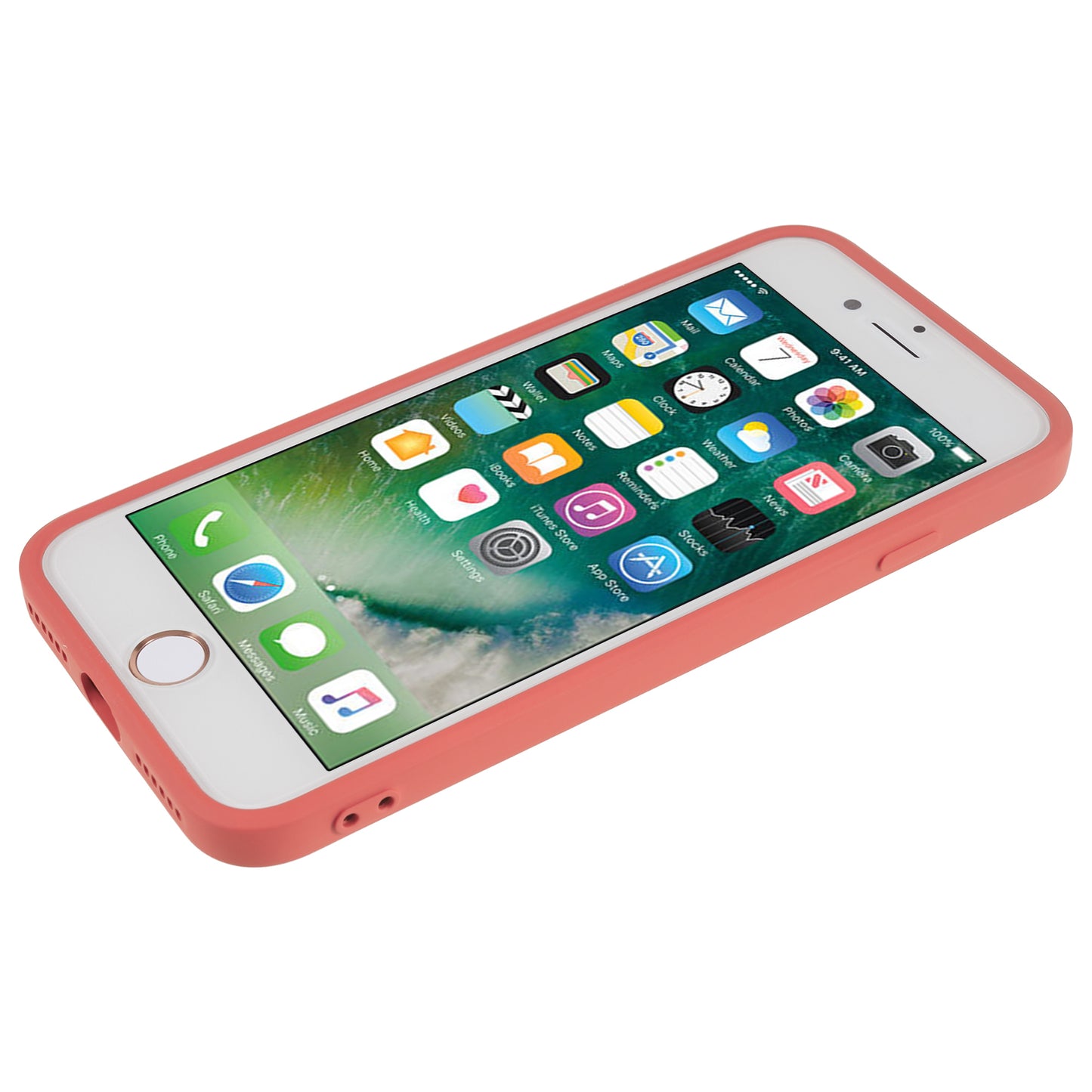 Rubberized Phone Case for iPhone 7  /  8 4.7 inch  /  SE (2020)  /  SE (2022) , Anti-Scratch Fiber Lining TPU Cover