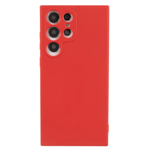 For Samsung Galaxy S23 Ultra Rubberized Texture Phone Case Soft TPU Fiber Lining Shockproof Protection Cover